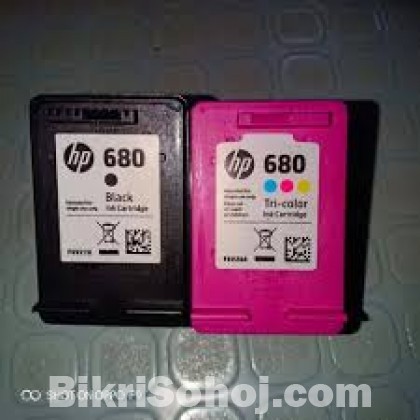 HP 680 Black + 680 Tri-color China Ink Cartridge Set